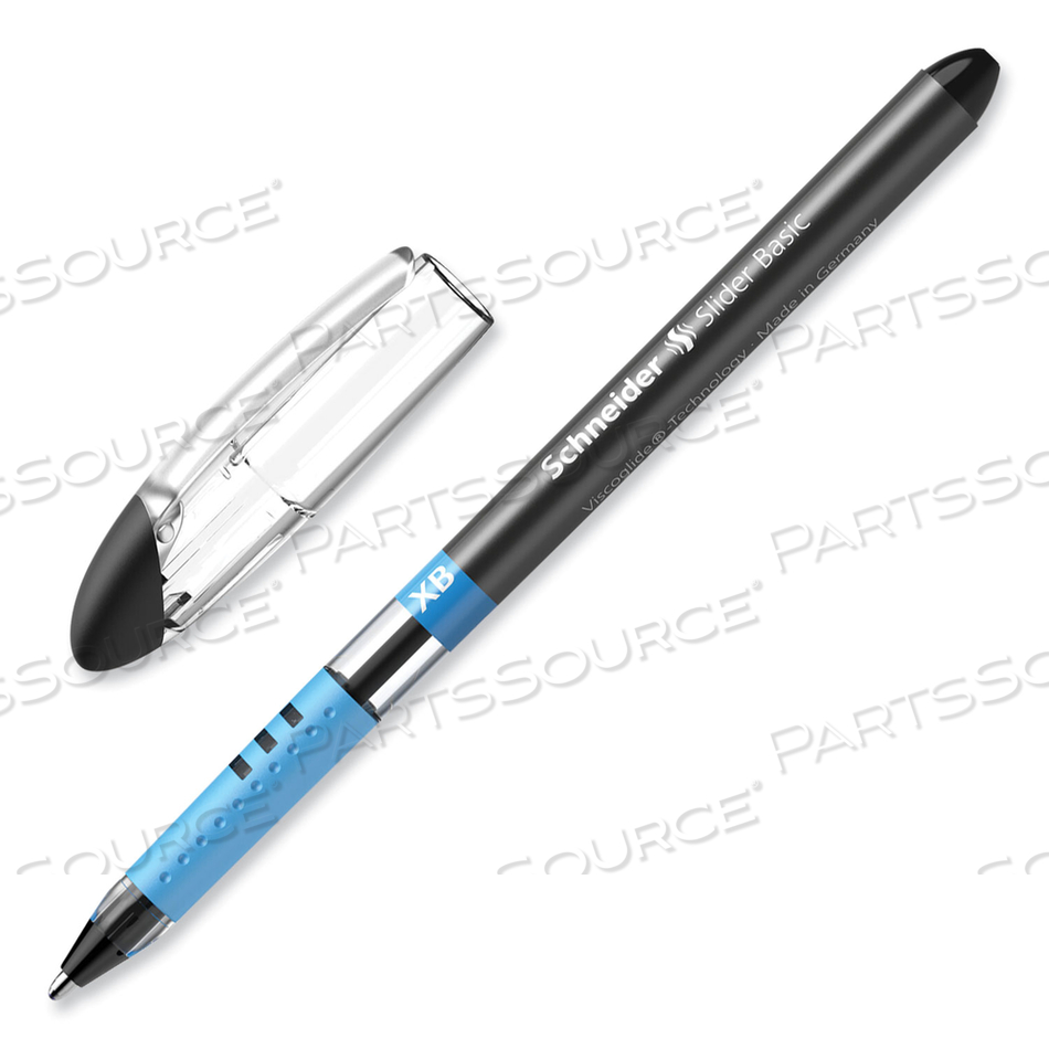 SLIDER BASIC BALLPOINT PEN, STICK, EXTRA-BOLD 1.4 MM, BLACK INK, BLACK BARREL by Schneider SLIDER BASIC BALLPOINT PEN, STICK, EXTRA-BOLD 1.4 MM, BLACK INK, BLACK BARREL by Schneider