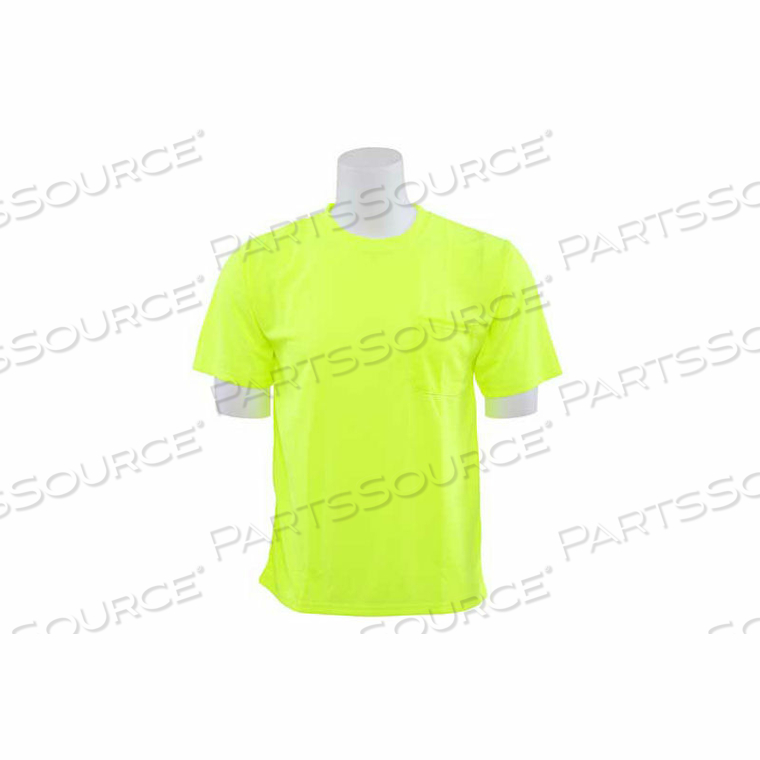 9006 AWARE WEAR HI-VIS SHORT SLEEVE T-SHIRT, NON ANSI, HI-VIS LIME, 2XL by ERB Safety