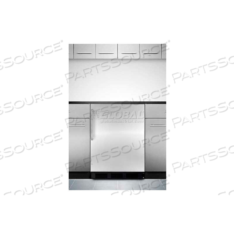 COMMERCIAL BUILT IN REFRIGERATOR 5.5 CU. FT. BLACK/STAINLESS STEEL 