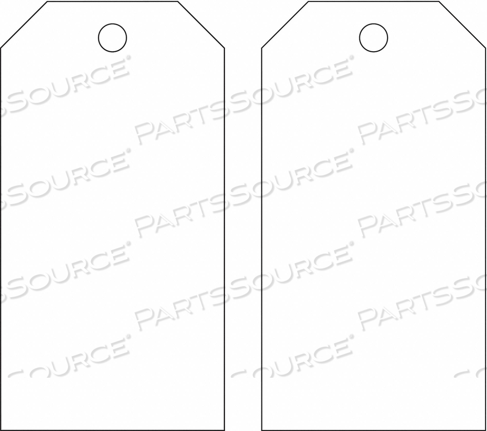 BLANK TAG POLYESTER COLORED PK25 by Brady Americas BLANK TAG POLYESTER COLORED PK25 by Brady Americas