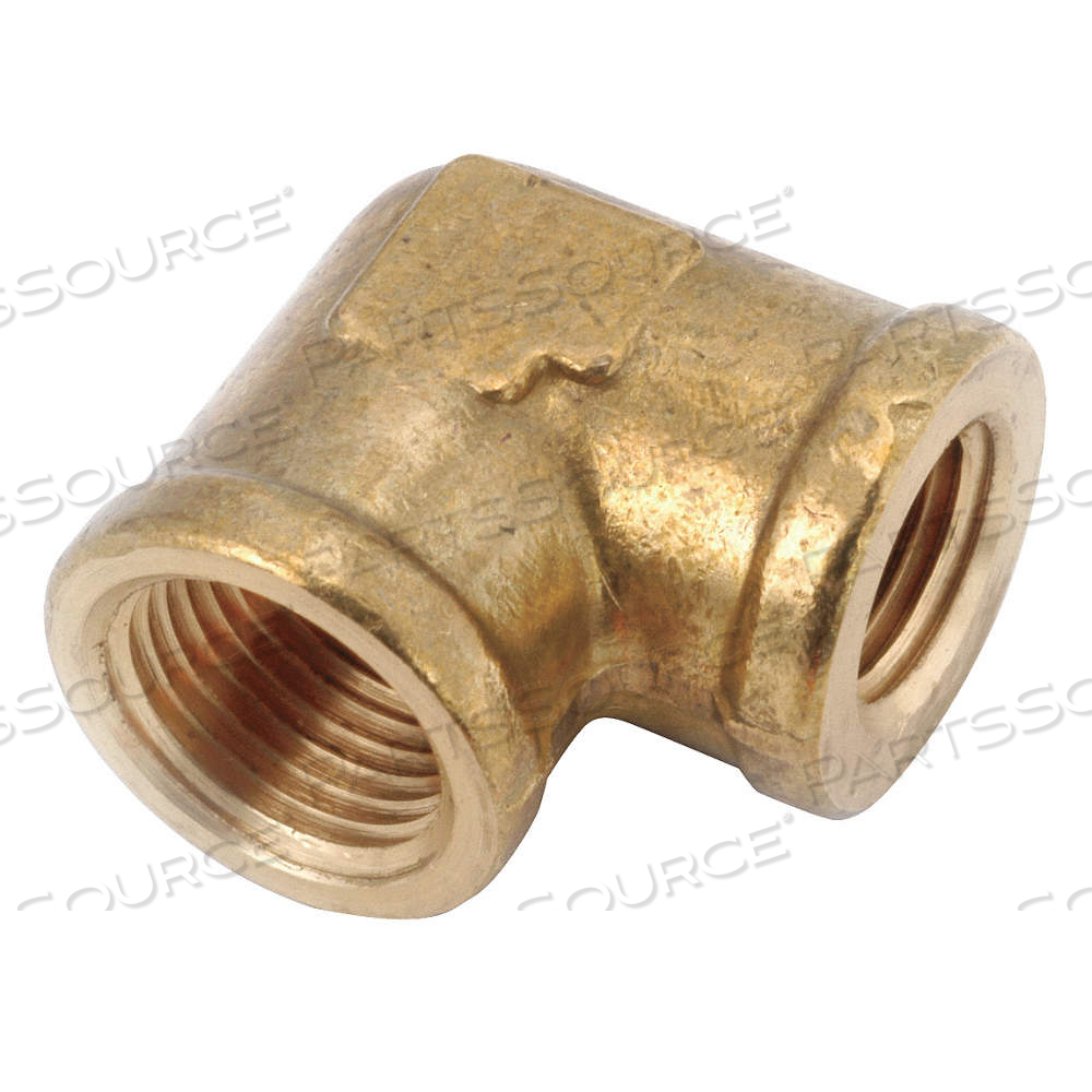 90° REDUCING ELBOW, BRASS, 3/8 IN X 1/4 IN FITTING PIPE SIZE, FEMALE NPT X FEMALE NPT by Approved Vendor