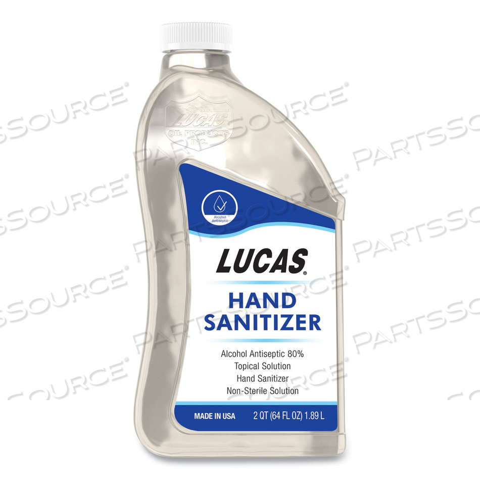 LIQUID HAND SANITIZER, 0.5 GAL BOTTLE, UNSCENTED, 6/CARTON 