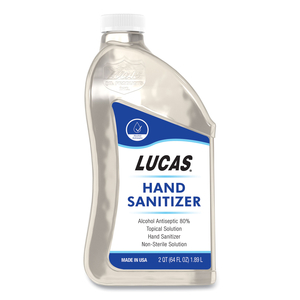 LIQUID HAND SANITIZER, 0.5 GAL BOTTLE, UNSCENTED, 6/CARTON by Lucas Oil