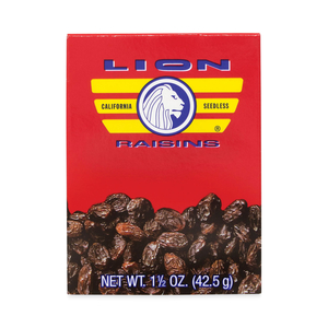 CALIFORNIA SEEDLESS RAISINS, 1.5 OZ BOX, 6/PACK by Lion