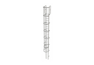 FIXED LADDER W/ SAFETY CAGE STEEL 26 FT. by Tri-Arc FIXED LADDER W/ SAFETY CAGE STEEL 26 FT. by Tri-Arc