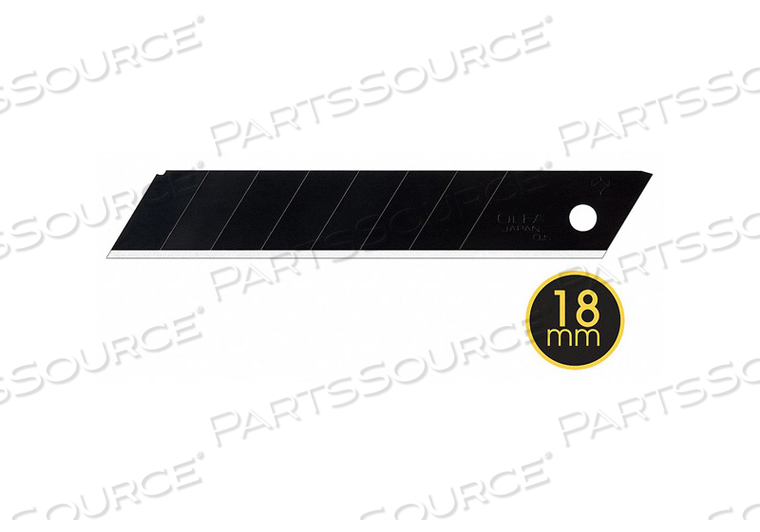 LBB-10B 18MM HD ULTRA-SHARP BLACK SNAP-OFF BLACK BLADE (10 PACK) by Olfa LBB-10B 18MM HD ULTRA-SHARP BLACK SNAP-OFF BLACK BLADE (10 PACK) by Olfa