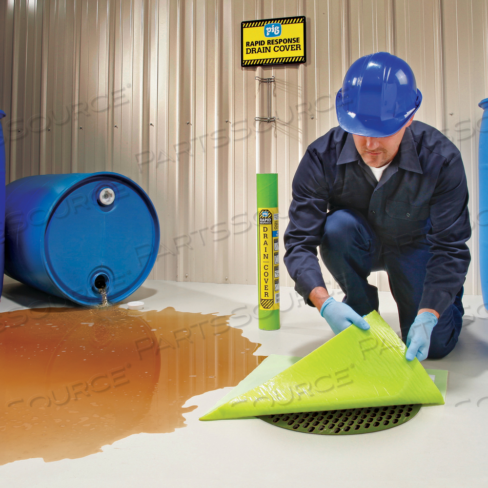 PIG RAPID RESPONSE DRAINBLOCKER DRAIN COVER by New Pig Corporation