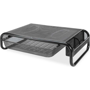 MESH WIRE MONITOR STAND, BLACK by Lorell