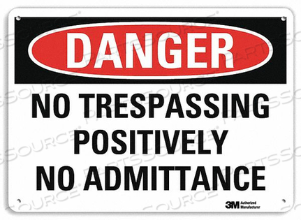 DANGER SIGN 4 HOLE MOUNT 10IN W X 7IN H by Lyle Signs Inc. DANGER SIGN 4 HOLE MOUNT 10IN W X 7IN H by Lyle Signs Inc.