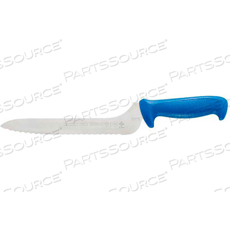 SANDWICH KNIFE WITH BLUE HANDLE, 9" OFFSET, SERRATED EDGE by Mundial Inc SANDWICH KNIFE WITH BLUE HANDLE, 9" OFFSET, SERRATED EDGE by Mundial Inc