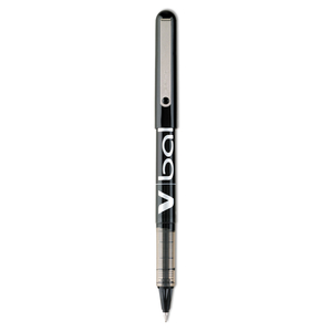 VBALL LIQUID INK ROLLER BALL PEN, STICK, EXTRA-FINE 0.5 MM, BLACK INK, BLACK BARREL by Pilot VBALL LIQUID INK ROLLER BALL PEN, STICK, EXTRA-FINE 0.5 MM, BLACK INK, BLACK BARREL by Pilot