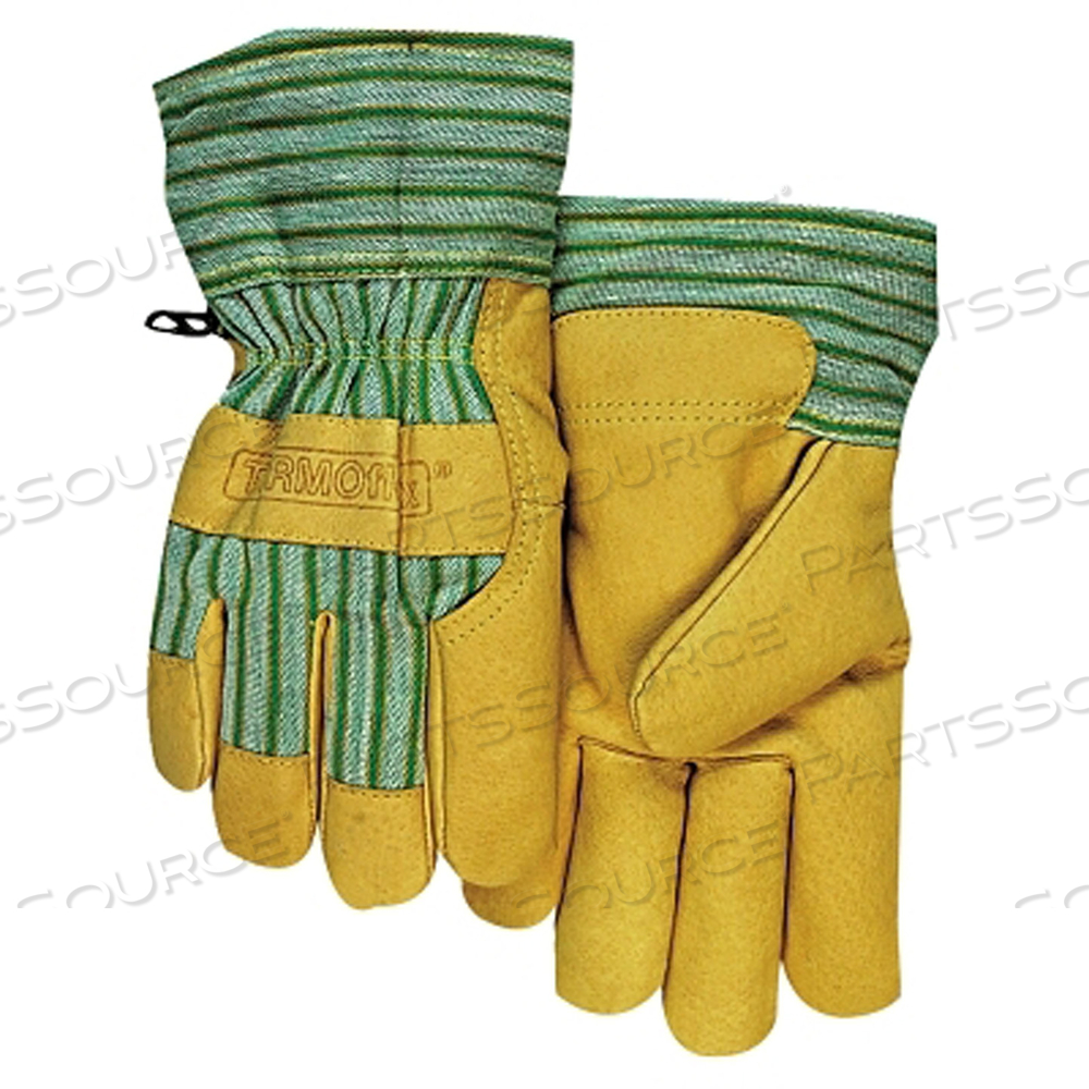 COLD WEATHER GLOVES, LARGE, PIGSKIN, GOLD by Anchor