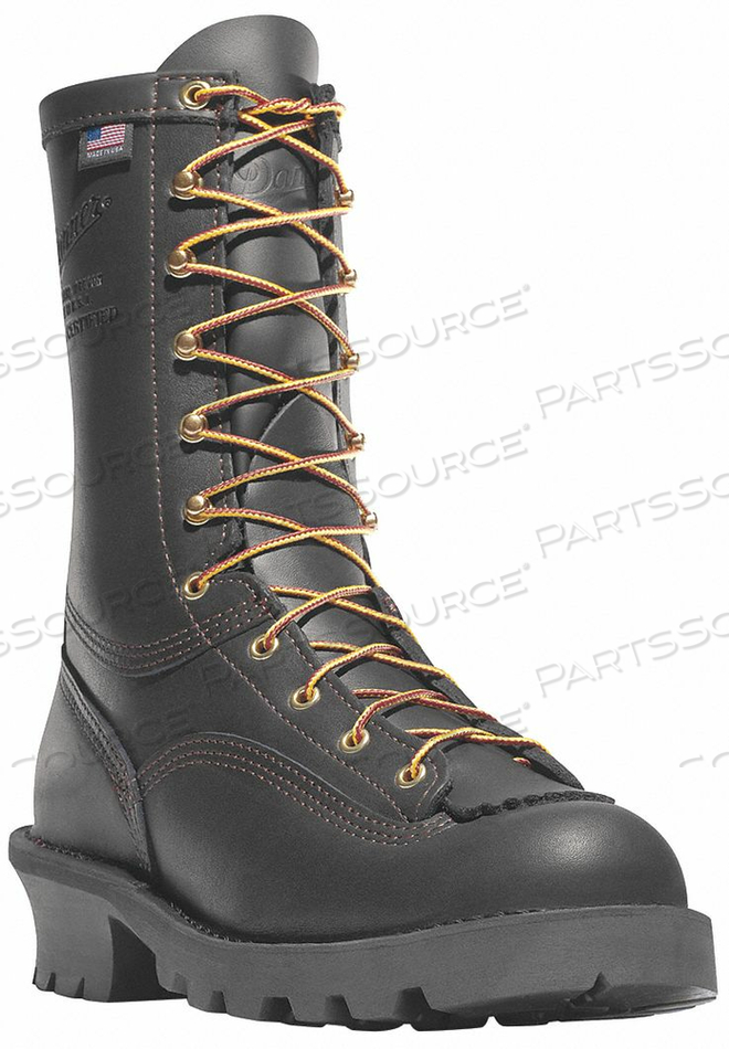 BOOTS 10 H BLACK WOMEN 9-1/2 W LEATHER by Danner