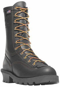 BOOTS 10 H BLACK WOMEN 9-1/2 W LEATHER by Danner