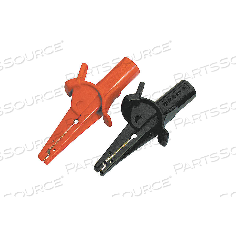 TEST CLIP, CAT III 1000V/CAT IV 600V, NICKEL PLATED STEEL, 1,000V AC/V DC, 1 PR by Approved Vendor