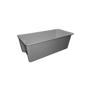 NEST AND STACK TOTE 780008 WITH WIRE - 42-1/2" X 20" X 14-1/4", GRAY by Molded Fiberglass