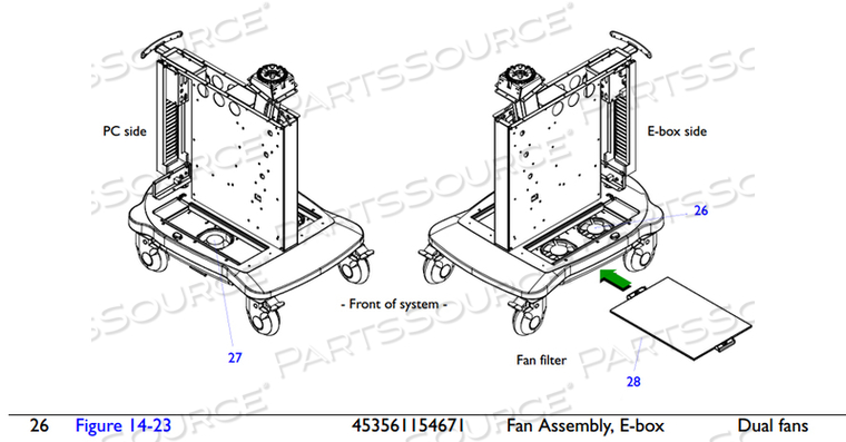 EBOX FAN ASSEMBLY by Philips Healthcare