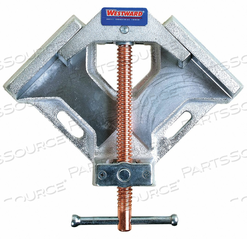 ANGLE CLAMP, MITER CAPACITY 3 1/2 IN, JAW WIDTH 4 1/4 IN, JAW HEIGHT 3 IN, THROAT DEPTH 1 5/16 IN, JAW MATERIAL DUCTILE IRON, SPINDLE MATERI by Westward ANGLE CLAMP, MITER CAPACITY 3 1/2 IN, JAW WIDTH 4 1/4 IN, JAW HEIGHT 3 IN, THROAT DEPTH 1 5/16 IN, JAW MATERIAL DUCTILE IRON, SPINDLE MATERI by Westward