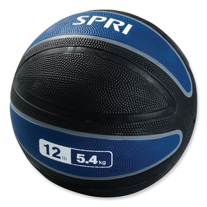 XERBALL MEDICINE BALL, 12 LBS, NAVY/BLACK by SPRI