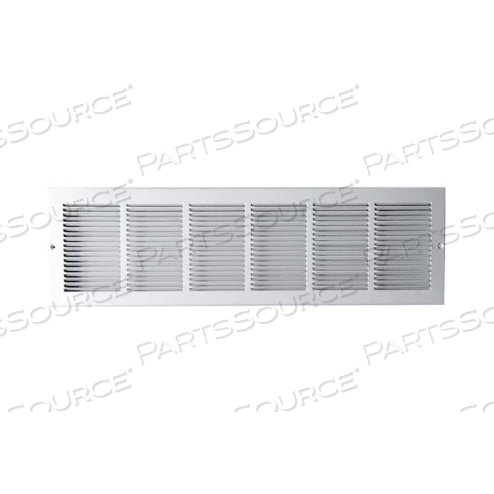 RETURN AIR GRILLE, LOUVERED GRILLE, WHITE, POWDER COATED, STEEL, 9 3/4 IN H, 31 3/4 IN W, 7/8 IN D by Approved Vendor RETURN AIR GRILLE, LOUVERED GRILLE, WHITE, POWDER COATED, STEEL, 9 3/4 IN H, 31 3/4 IN W, 7/8 IN D by Approved Vendor