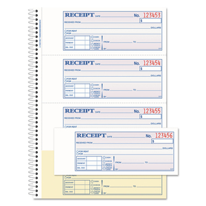 TOPS MONEY/RENT RECEIPT BOOK, TWO-PART CARBON, 7 X 2.75, 4 FORMS/SHEET, 200 FORMS TOTAL by Adams TOPS MONEY/RENT RECEIPT BOOK, TWO-PART CARBON, 7 X 2.75, 4 FORMS/SHEET, 200 FORMS TOTAL by Adams