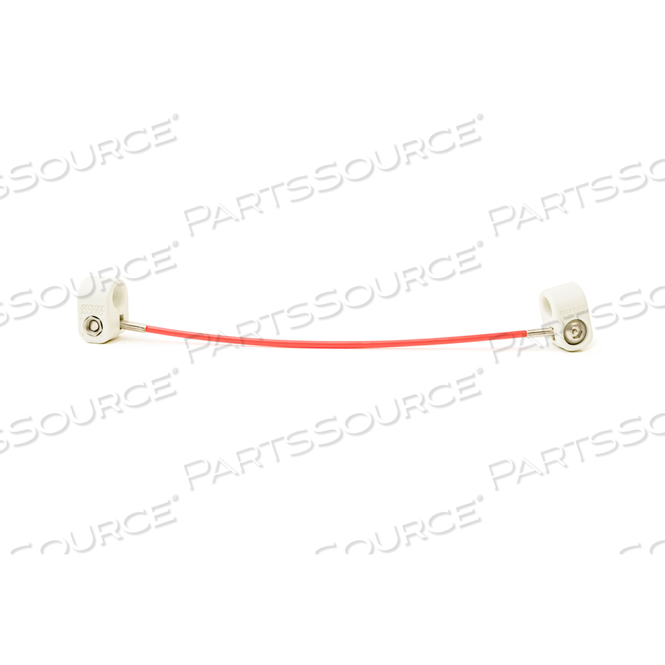 CABLE TETHER 6 IN, RED, STAINLESS STEEL WITH KEY by Secure Mount CABLE TETHER 6 IN, RED, STAINLESS STEEL WITH KEY by Secure Mount