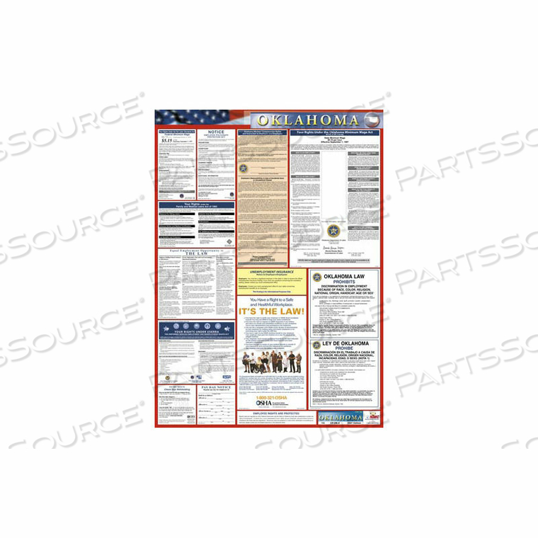 LABOR LAW POSTER - OKLAHOMA by National Marker Company