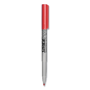 STRIDEMARK TANK PERMANENT MARKER, BROAD CHISEL TIP, RED, 12/PACK by Stride