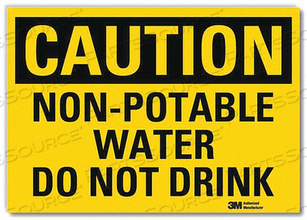 SAFETY SIGN NON-POTABLE WATER 5 IN H by Lyle Signs Inc. SAFETY SIGN NON-POTABLE WATER 5 IN H by Lyle Signs Inc.