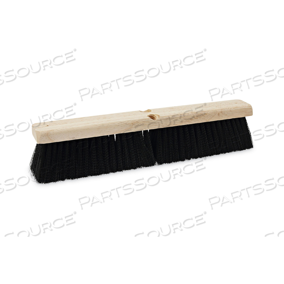 FLOOR BRUSH HEAD, 3" BLACK MEDIUM WEIGHT POLYPROPYLENE BRISTLES, 18" BRUSH by Boardwalk FLOOR BRUSH HEAD, 3" BLACK MEDIUM WEIGHT POLYPROPYLENE BRISTLES, 18" BRUSH by Boardwalk