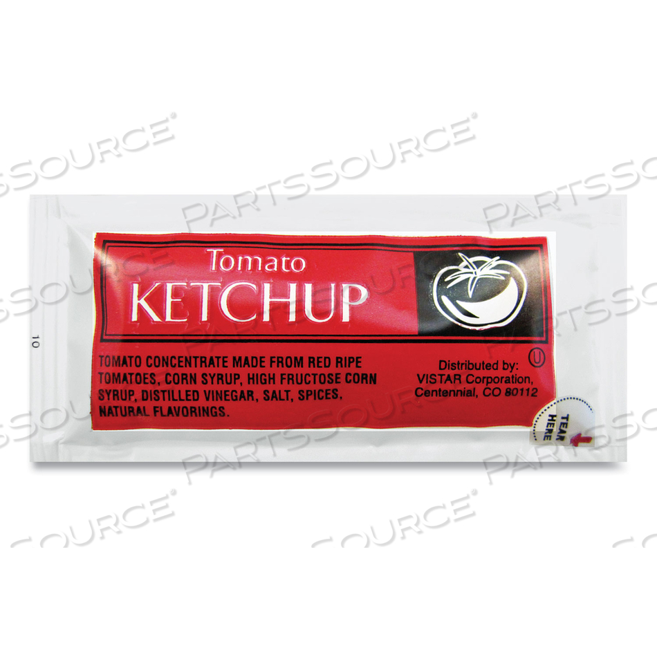 KETCHUP PACKETS 0.25 OZ. PK200 by Vistar KETCHUP PACKETS 0.25 OZ. PK200 by Vistar