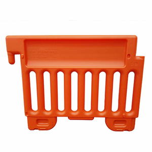 PLASTICADE STRONGWALL ADA COMPLIANT PLASTIC BARRICADE, ORANGE, 38"H, INTERLOCKING by Plasticade