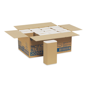 PACIFIC BLUE BASIC FOLDED PAPER TOWEL, 9.2 X 9.4, WHITE, 250/PACK, 16 PACKS/CARTON by Georgia-Pacific