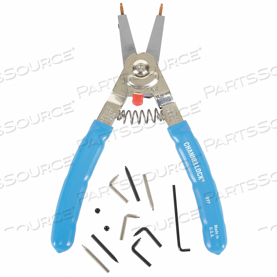 SNAP RING PLIER, 8 IN, REPLACEABLE TIP by Channellock Inc.