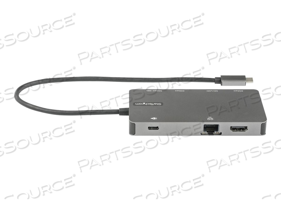 USB C MULTIPORT ADAPTER, HDMI 4K 30HZ OR VGA TRAVEL DOCK, 5GBPS USB 3.0 HUB (USB A / USB C PORTS), 100W POWER DELIVERY, SD/MICROSD SLOT, GBE by StarTech.com Ltd. USB C MULTIPORT ADAPTER, HDMI 4K 30HZ OR VGA TRAVEL DOCK, 5GBPS USB 3.0 HUB (USB A / USB C PORTS), 100W POWER DELIVERY, SD/MICROSD SLOT, GBE by StarTech.com Ltd.