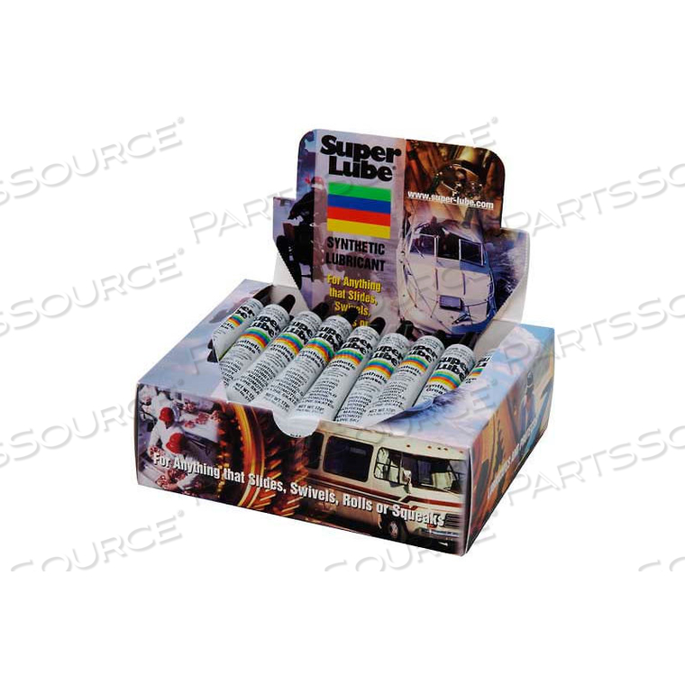 MULTI-PURPOSE LUBRICANT W/ PTFE, 1/2 OZ. TUBE COUNTER BOX DISPLAY 40/PACK by Super Lube
