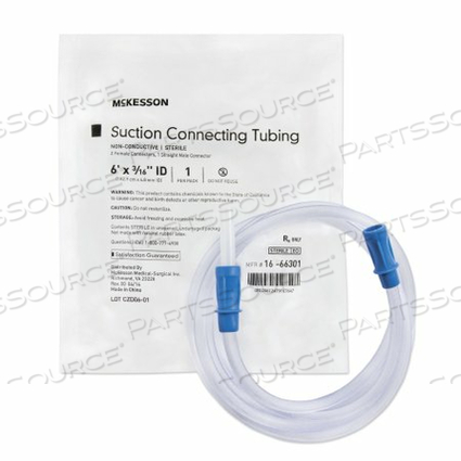 SUCTION CONNECTOR TUBING, 6 X 3/16 INCH (50 PER CASE) by McKesson