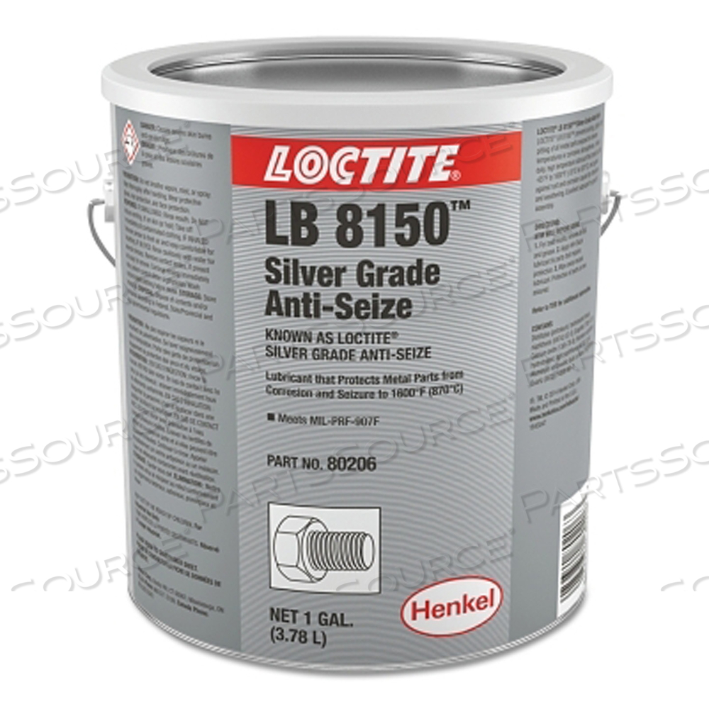 SILVER GRADE ANTI-SEIZE LUBRICANT, 1 GAL CAN by Loctite Brand SILVER GRADE ANTI-SEIZE LUBRICANT, 1 GAL CAN by Loctite Brand
