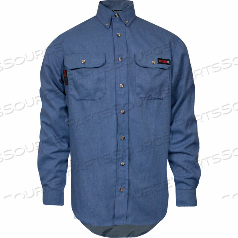 TECGEN SELECT FLAME RESISTANT WORK SHIRT, 2XL, LIGHT BLUE by National Safety Apparel TECGEN SELECT FLAME RESISTANT WORK SHIRT, 2XL, LIGHT BLUE by National Safety Apparel