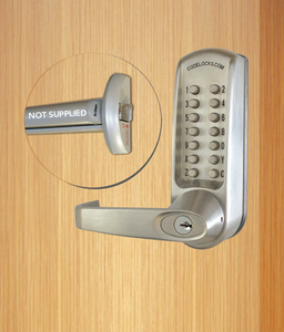 MECHANICAL LOCKSET BRUSHED STEEL LEVER by Codelocks MECHANICAL LOCKSET BRUSHED STEEL LEVER by Codelocks