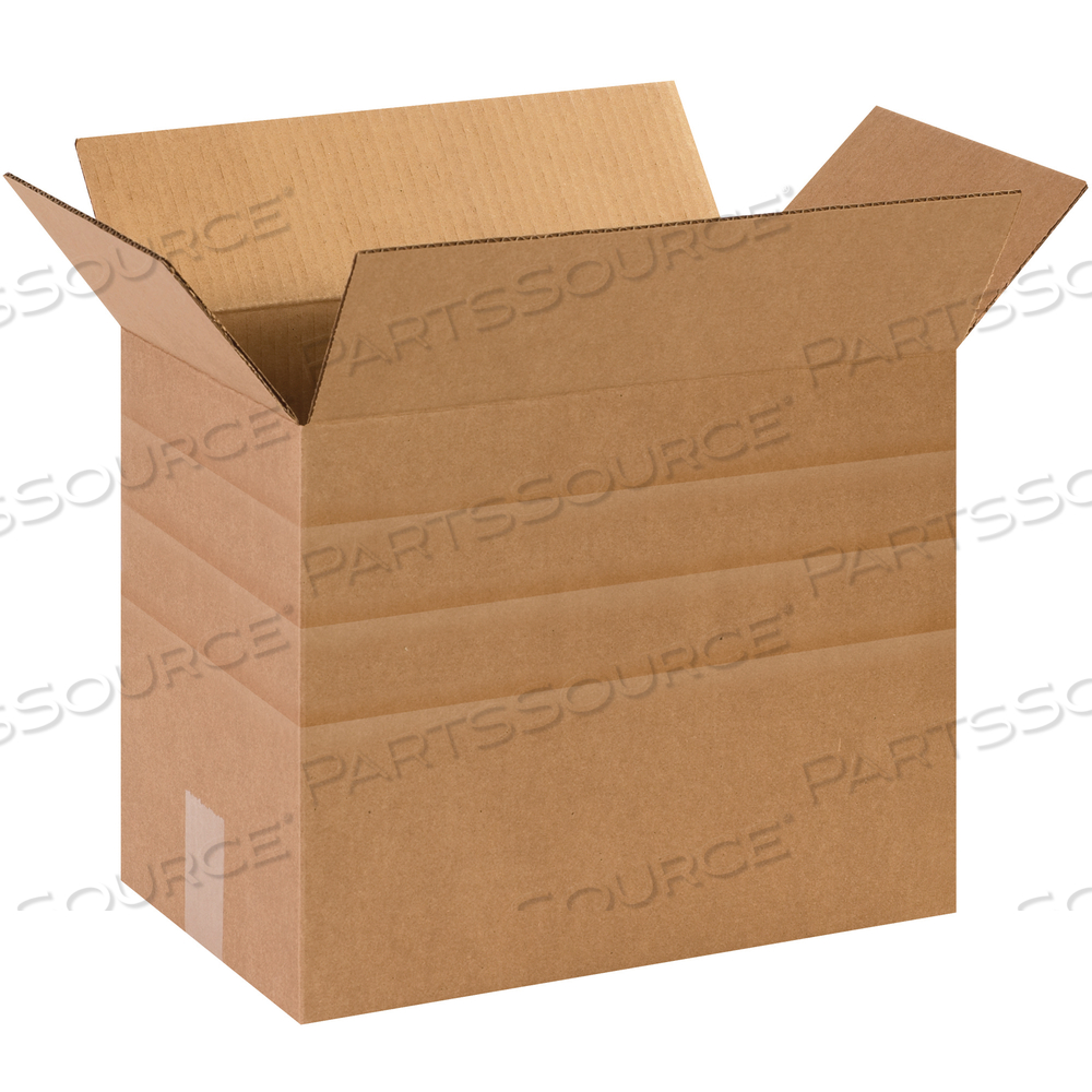 MULTI-DEPTH CORRUGATED BOXES, 14 1/2" X 8 3/4" X 12", KRAFT, 25/BUNDLE by BOX Partners (Box Acquisitions, LLC)