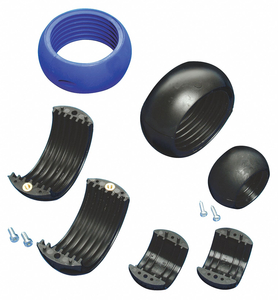 TUBING PROTECTOR 0.360IN BLACK POLYAMIDE by Reiku