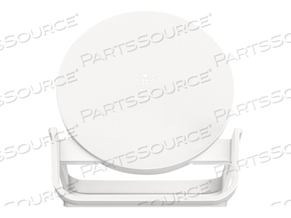 BOOST CHARGE, WIRELESS CHARGING STAND + AC POWER ADAPTER, 10 WATT, WHITE by Belkin BOOST CHARGE, WIRELESS CHARGING STAND + AC POWER ADAPTER, 10 WATT, WHITE by Belkin