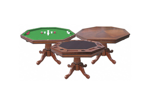 3 1 GAME TABLE WALNUT SOLID HARDWOOD GRN by Hathaway