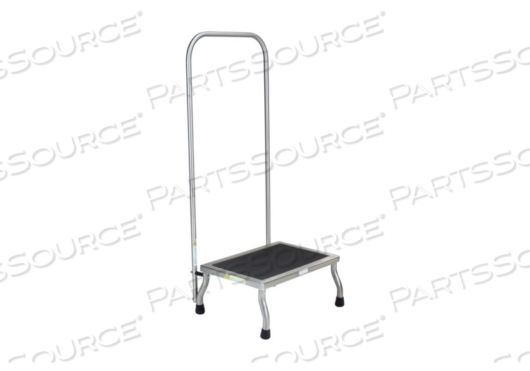 KENT FOOT STOOL 18"W X 8"H X 12"D W/HANDRAIL MRI SAFE by Blickman