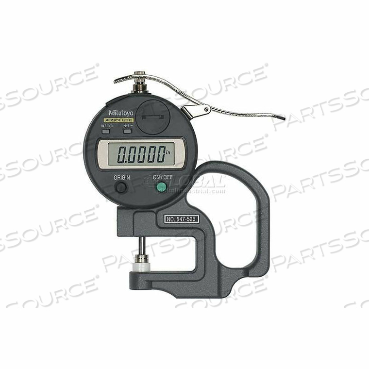 0-.47" / 0-12MM DIGIMATIC DIGITAL THICKNESS GAGE (.0001" RESOLUTION) by Mitutoyo