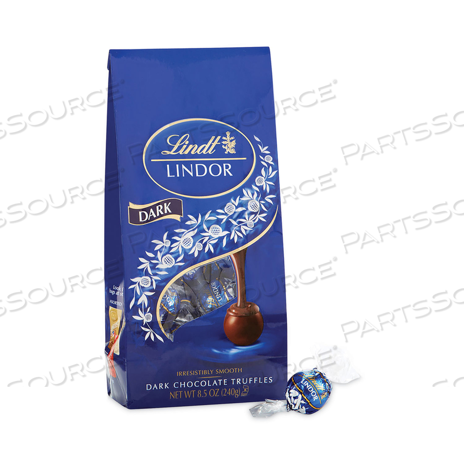 LINDOR DARK CHOCOLATE TRUFFLES, 8.5 OZ BAG, 2 BAGS 