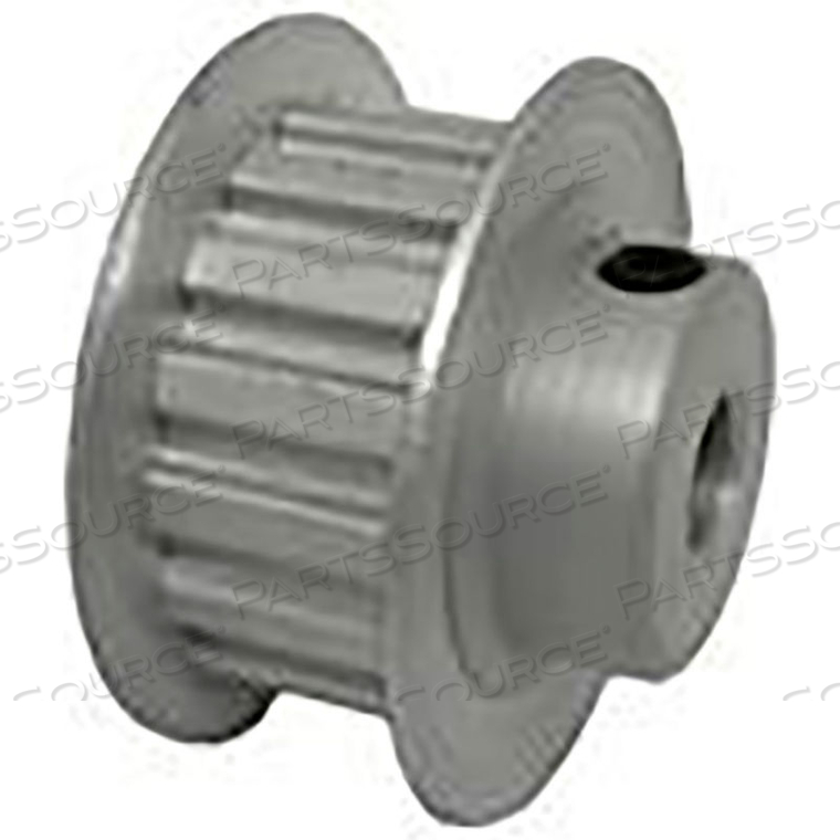 POWERHOUSE ALUMINUM / CLEAR ANODIZED 16 TOOTH 1.019" PITCH FINISHED BORE PULLEY by B&B Manufacturing