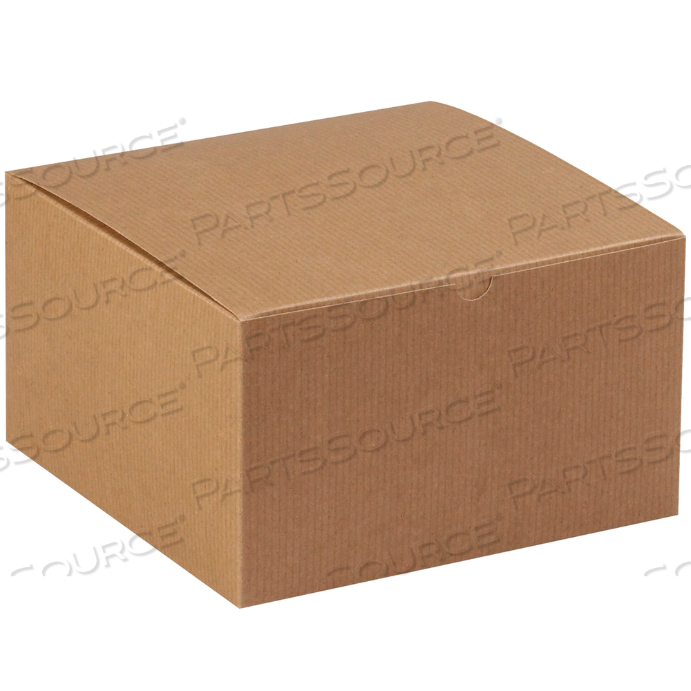 GIFT BOXES, 10" X 10" X 6", KRAFT, 50/CASE by BOX Partners (Box Acquisitions, LLC)