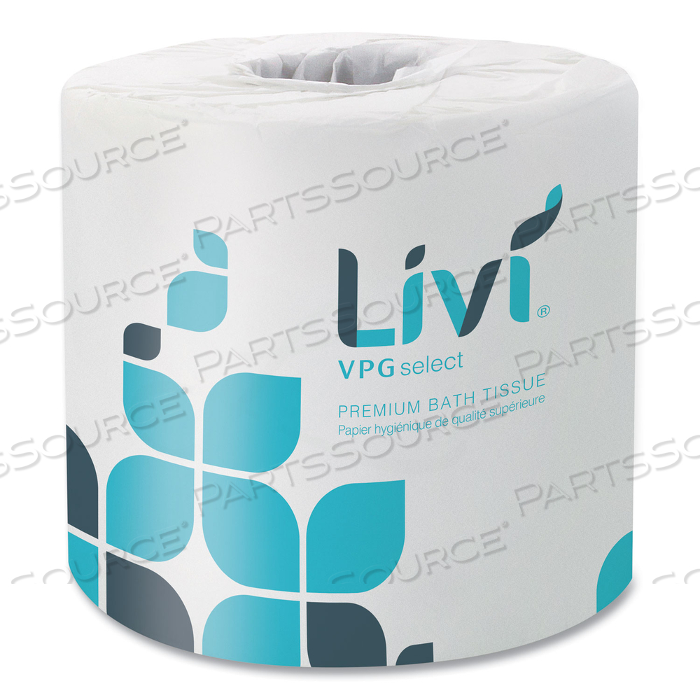 BATH TISSUE, 2-PLY, WHITE, 420 SHEETS, 60 ROLLS/CARTON by Livi